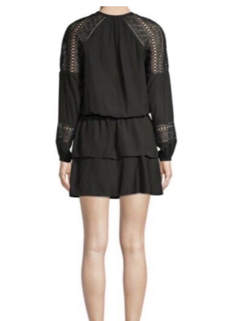 Ramy Brook Winnie Long-Sleeve Lace Panel Dress - Picture 3 of 10